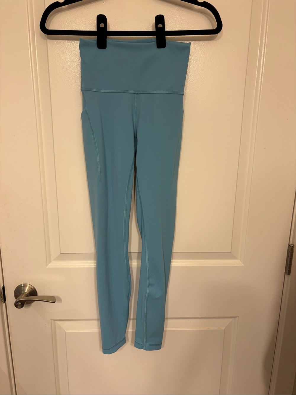 Worn once, like new: LULULEMON Wunder Train High-Rise Tight w/ Pockets 25”, Sz 4